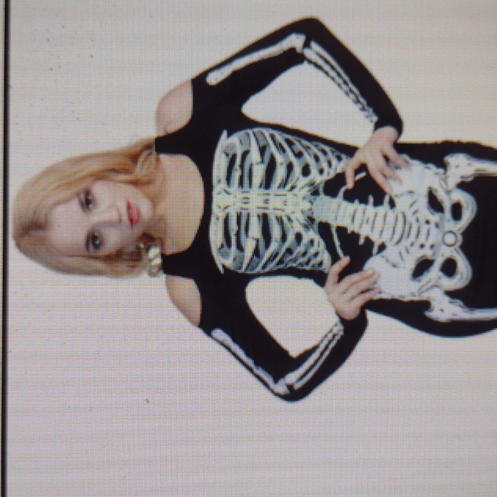 Halloween Long Skeleton Dress